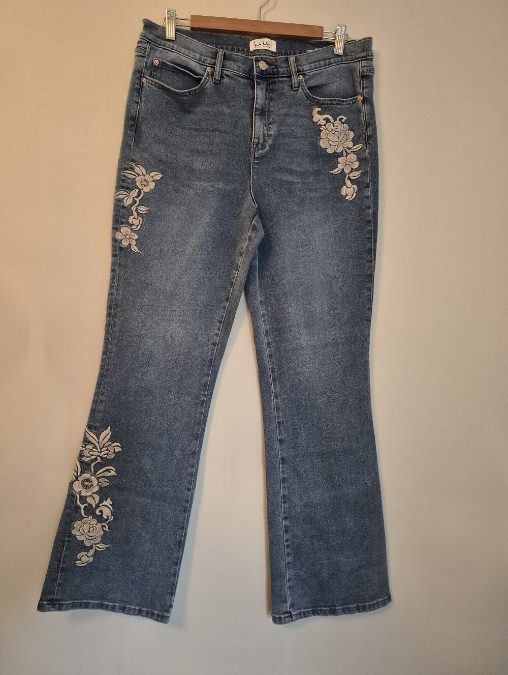 Nicole Miller Soho high-rise bootcut jeans